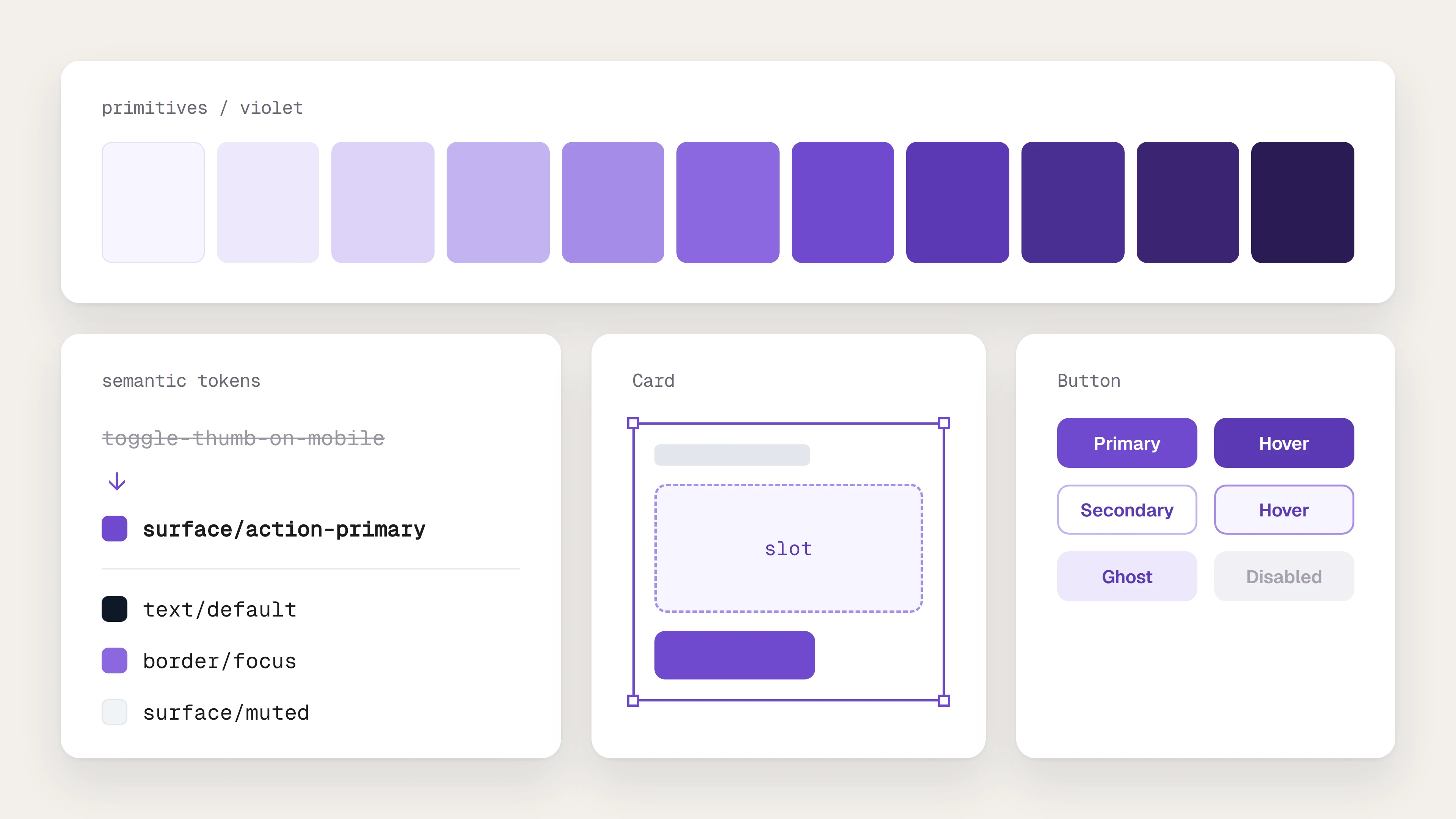 Portada abstracta del caso Design system, sin capturas del producto.