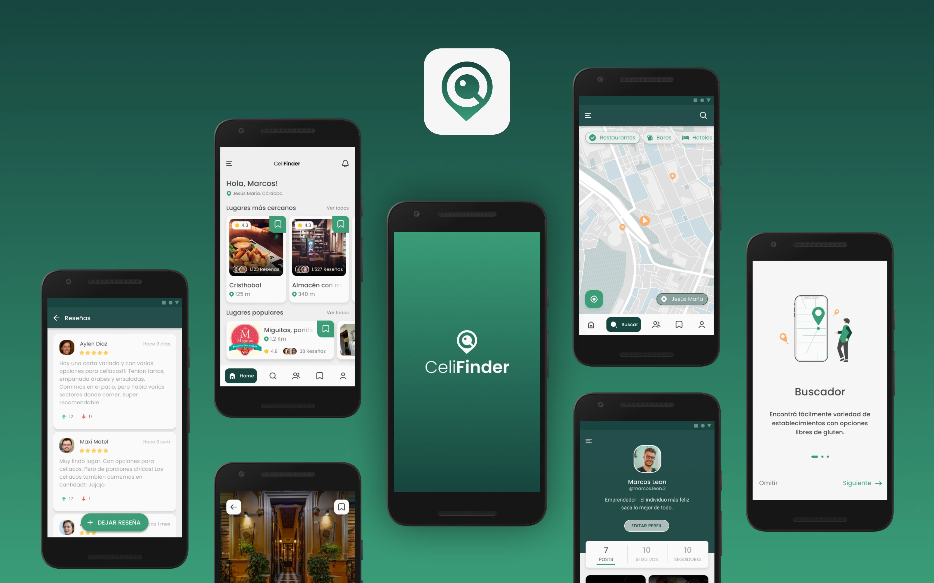 Portada del proyecto CeliFinder.